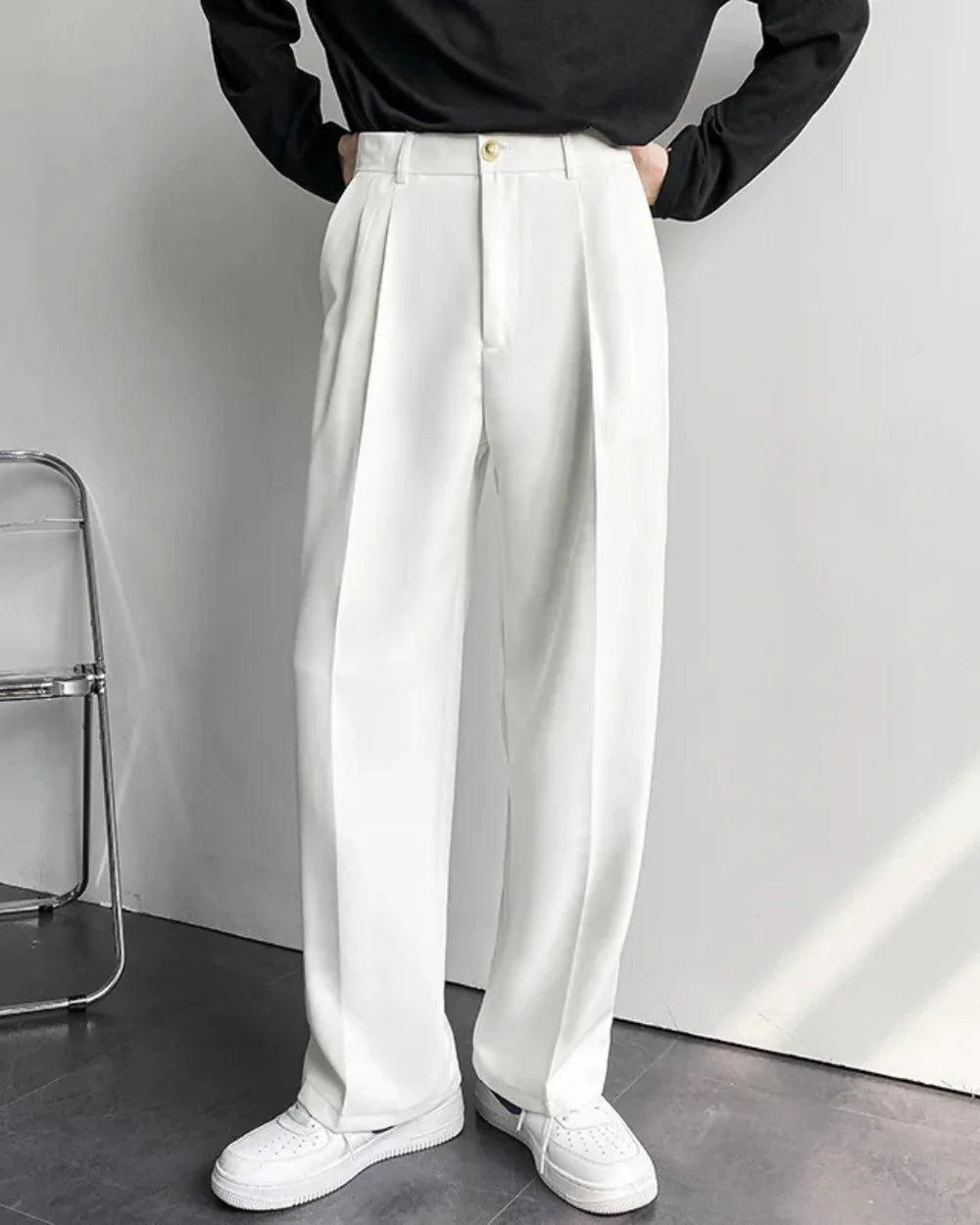 Milan bred passform byxor