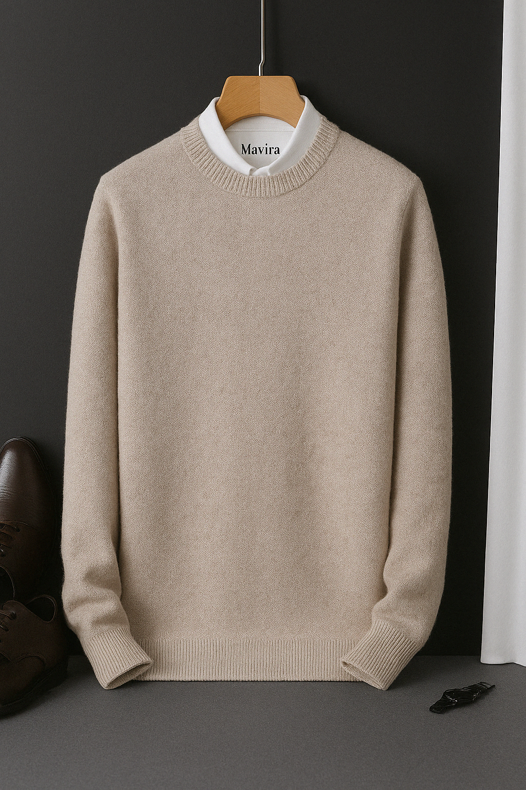 Thierry | Cashmere Tröja med Rund Hals