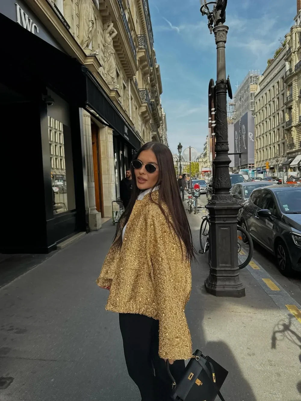 Glam Sequin Oversized Statement Jacka