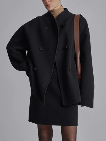 Oversized knapp-ner jacka
