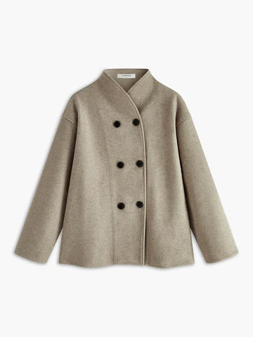 Oversized knapp-ner jacka