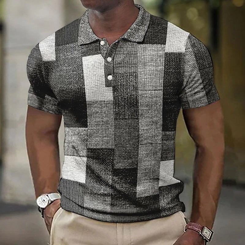 Raffaele™ flerfärgad pikétröja i modern stil