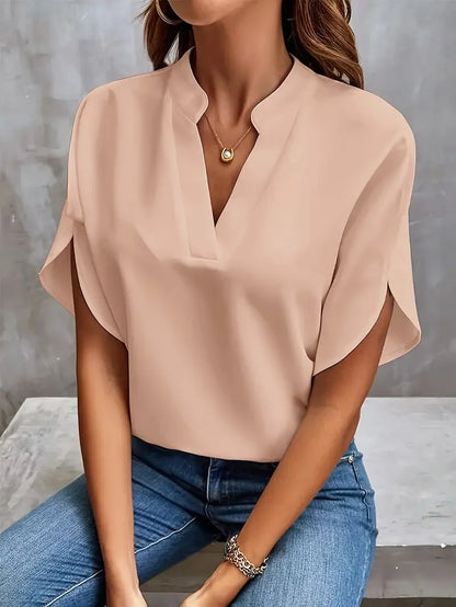 Deborah™ | Mjuk och Elegant Blus med V-ringning
