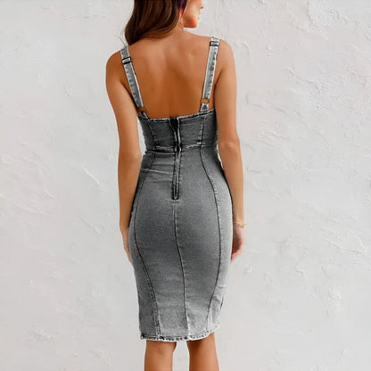 Arianna™ | Elegant denimklänning