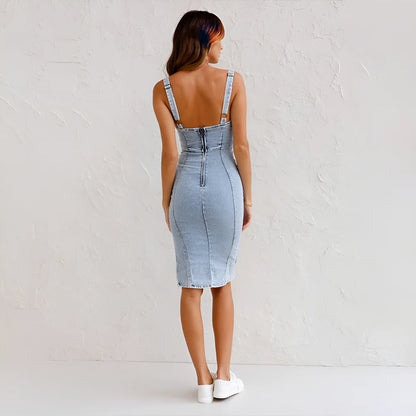 Arianna™ | Elegant denimklänning